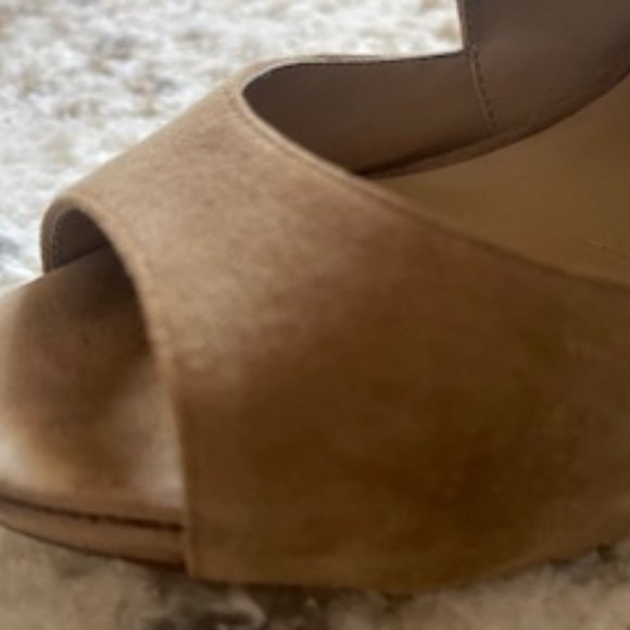 Nine West Leather Suede open toe high heels - Picture 4 of 8